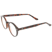 zeroUV Vintage European Clear Lens Small Round Glasses 8403 Glasses