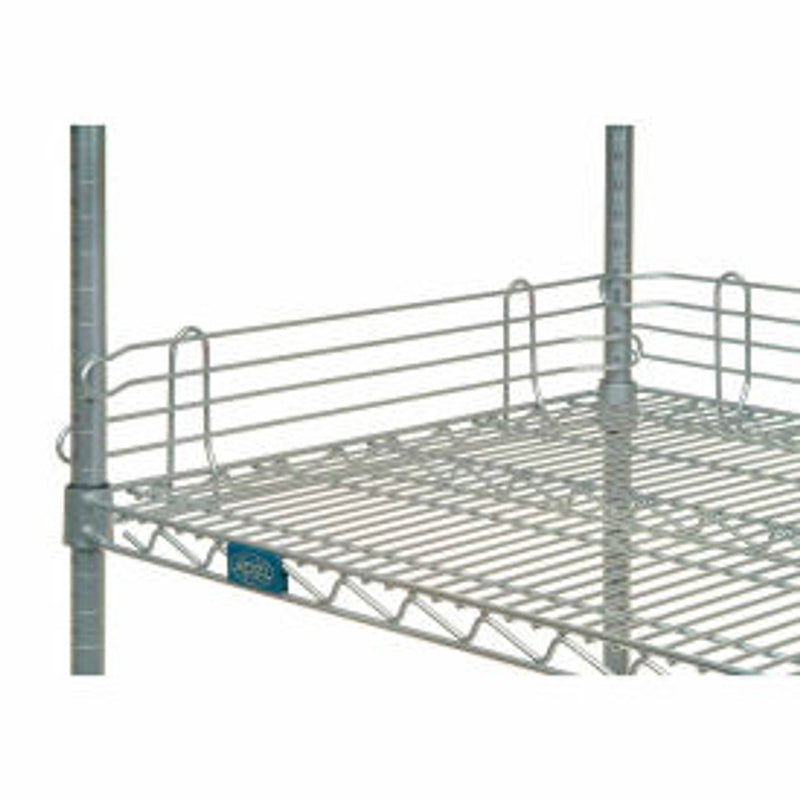 Graduate Plastics 72 Inch Chrome Wire Shelf Back Ledge (4 Count Pack) Shelving