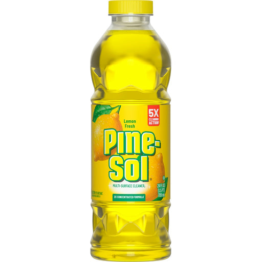 Pine-Sol Pine-Sol Cleaner, Multi Surface, Lemon Fresh 24 Fl Oz Glass & Surface Cleaners White Smoke