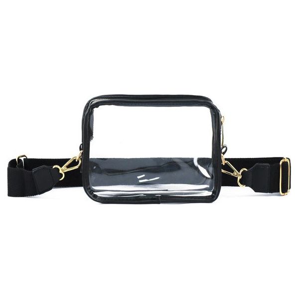 Clear Square Stadium Sling Bag Crossbody Strap