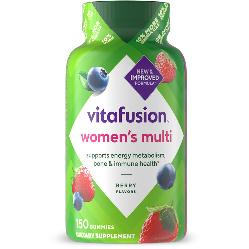 Vitafusion Vitafusion Women's Multivitamin Gummies, Daily Health & Energy Metabolism Support, Berry Flavors, 150 Count Vitamins & Supplements