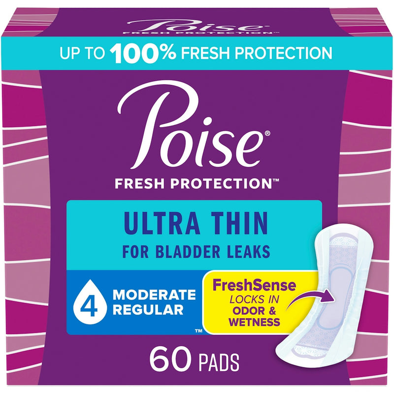 Poise Poise Ultra Thin Postpartum Incontinence Pads, Moderate Absorbency, Regular Length Personal Care