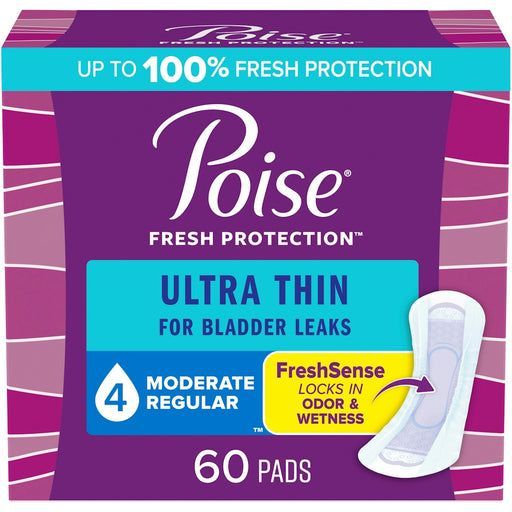 Poise Poise Ultra Thin Postpartum Incontinence Pads, Moderate Absorbency, Regular Length Personal Care