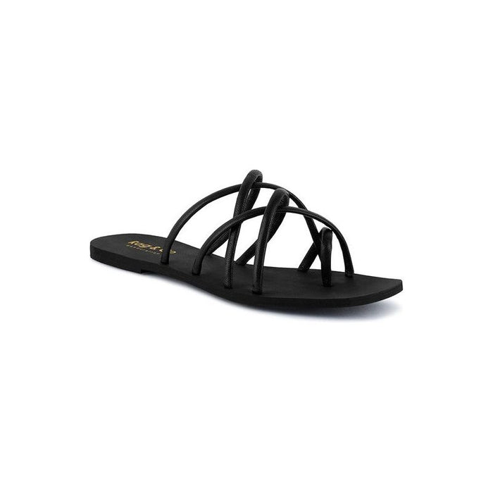 SWEETIN Strappy Flat Slip On Sandals