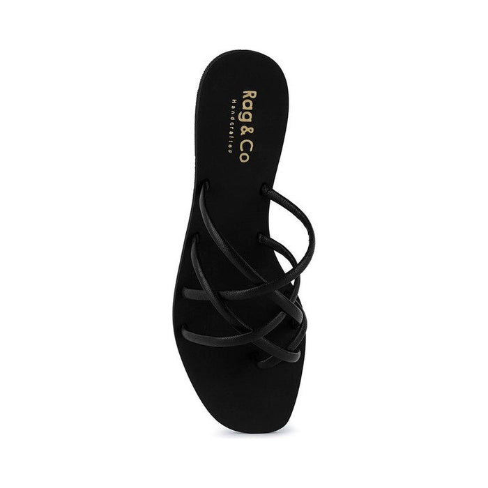 SWEETIN Strappy Flat Slip On Sandals