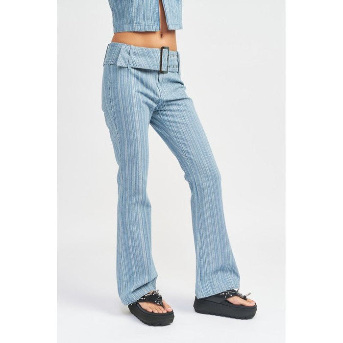 Low Rise Flared Jeans