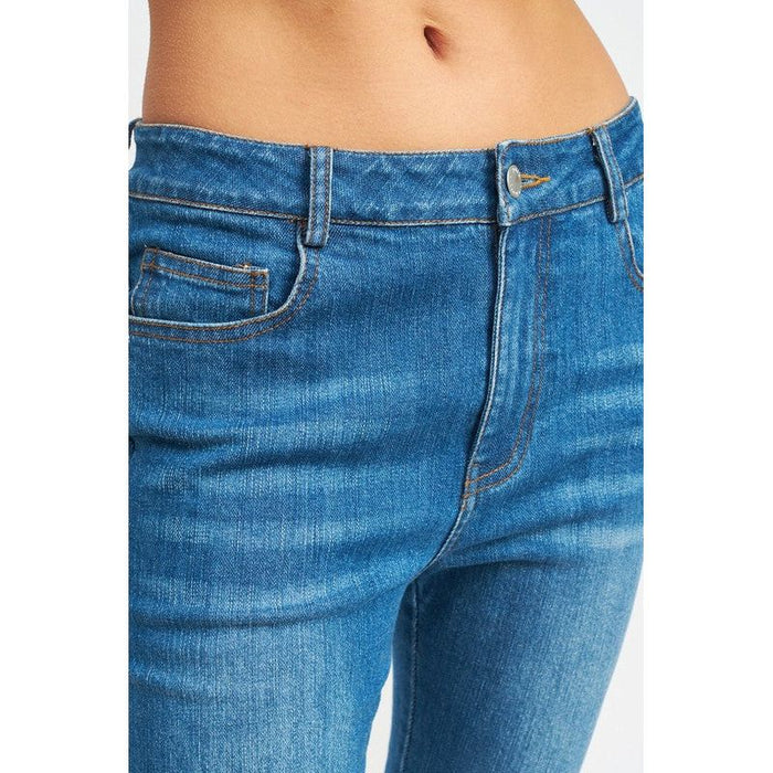 Flared Jeans With Slits