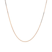 Bids.com 18k Rose Gold Classic Box Chain (0.60 mm) Necklaces