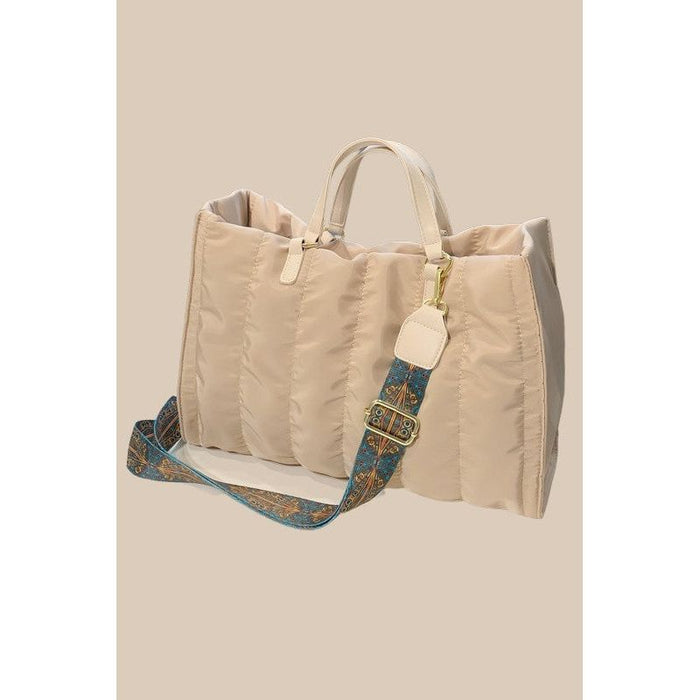 Puffer Tote Top Handle Puff Handbag