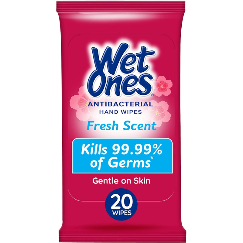 Wet Ones Wet Ones Antibacterial Hand Wipes Travel Pack, Fresh Scent, 20ct Bath & Body