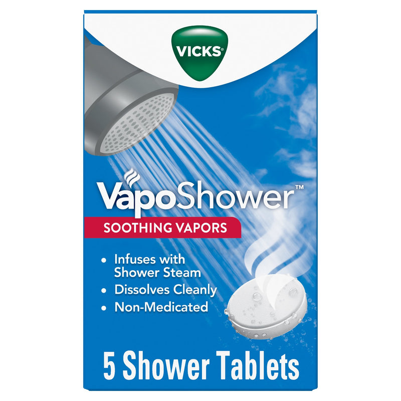 Vicks Vicks VapoShower Soothing Shower Bombs, Infused with Menthol, Camphor & Eucalyptus, 5 Count Bath & Body
