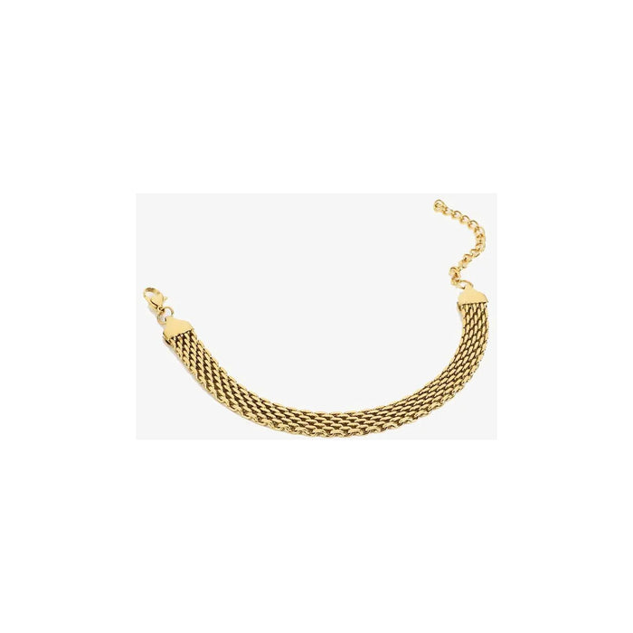 18K Gold-Plated Stainless Steel Wide Chain Bracelet