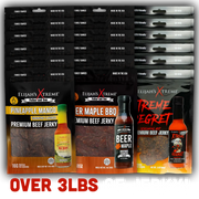 Elijah's Xtreme Elijah’s Xtreme Beef Jerky Bulk Trio - 6 bags of Each Flavor, 18 bags total (3lbs) Beef Jerky