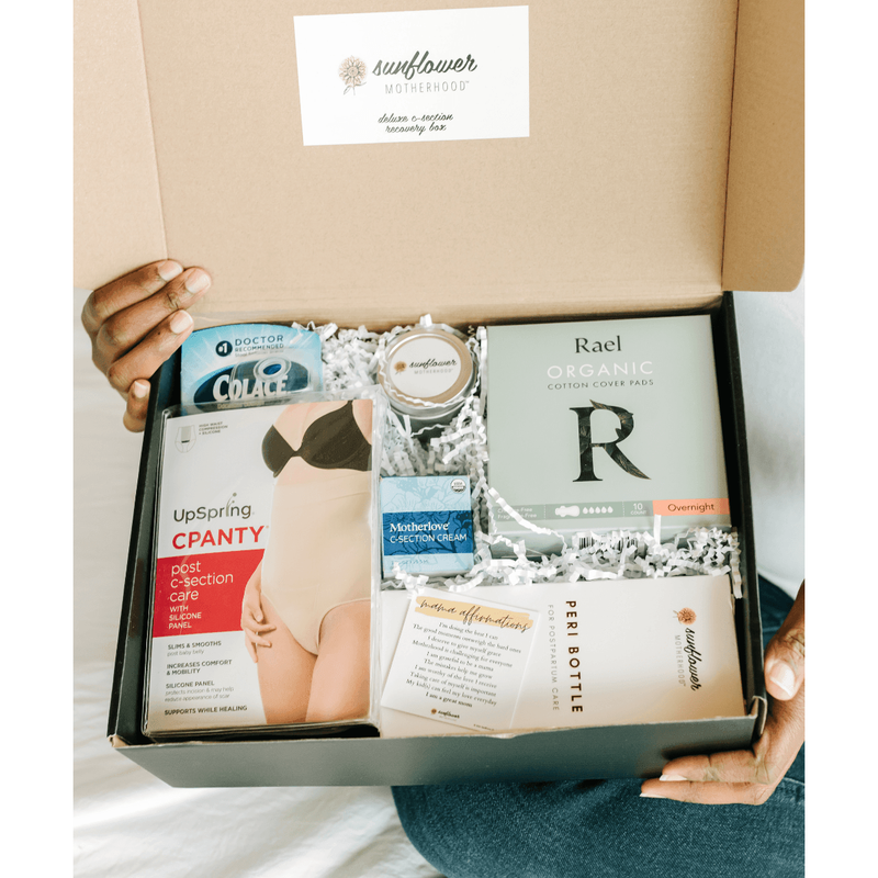 Sunflower Motherhood Deluxe C-Section Recovery Box Baby Gift Set