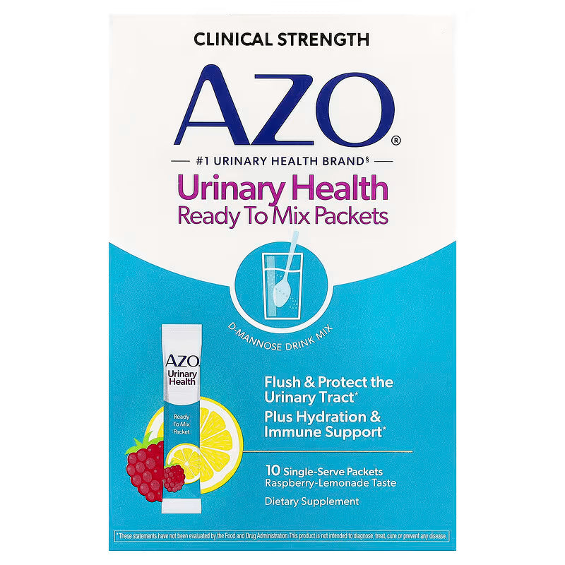 AZO AZO Urinary Health Daily Support Raspberry Lemonade Flavor 10 Count Pack Vitamins & Supplements