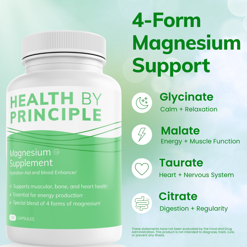 Health By Principle (No Iodine) Electrolyte and Magnesium Combo Case of 12 Bottles Lavender