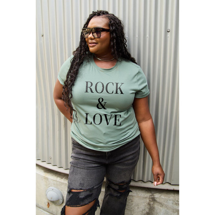 Simply Love ROCK ＆ LOVE Short Sleeve T-Shirt