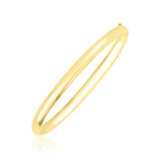 Bids.com 10k Yellow Gold Dome Style Shiny Bangle Bracelets
