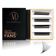 Mega Lash Academy 18D Mix Rapid Promade Fans® - 500 Fans Promade Fans