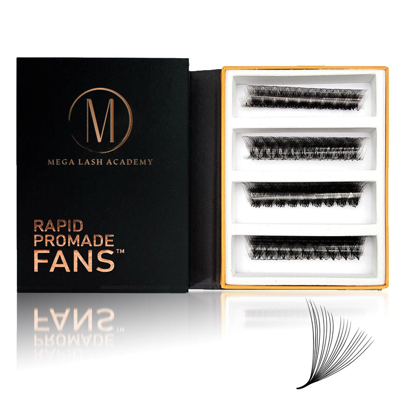 Mega Lash Academy 18D Mix Rapid Promade Fans® - 500 Fans Promade Fans