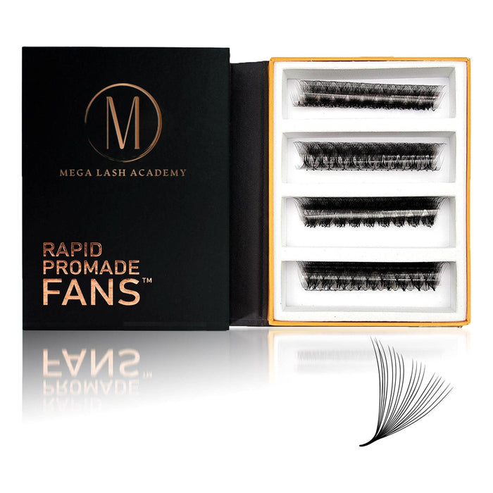 Mega Lash Academy - 18D Mix Rapid Promade Fans® - 500 Fans 0.05oz.