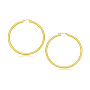 Bids.com 14k Yellow Gold Polished Hoop Earrings (3x30mm) Earrings