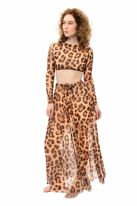 Leopard Beach Skirt one size, fits all