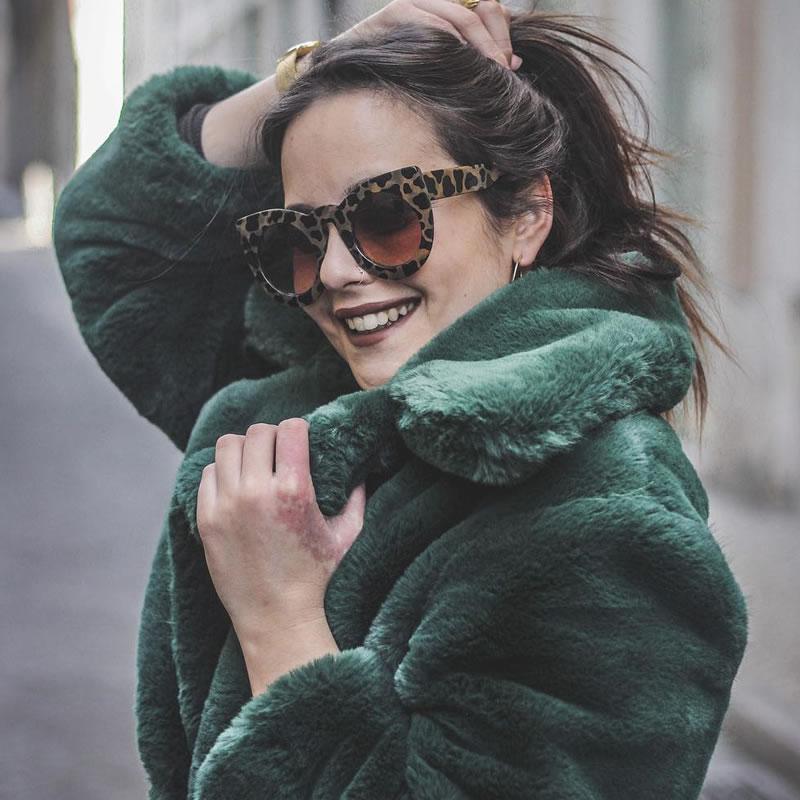 zeroUV Oversize Round Circle Pointed Cat Eye Sunglasses 9180 Sunglasses