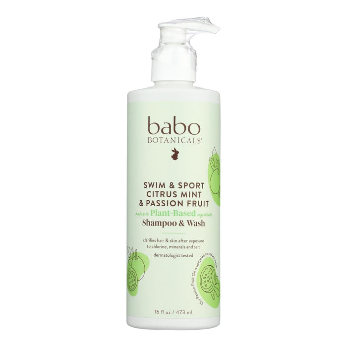 Babo Botanicals Shampoo & Wash Swim & Sport - 1 each, 16 Fl Oz