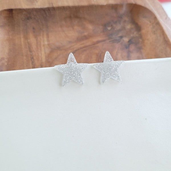 Spiffy & Splendid Liberty Star Studs - Blue