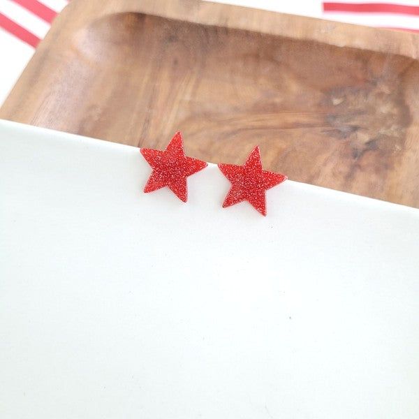 Spiffy & Splendid Liberty Star Studs - Blue