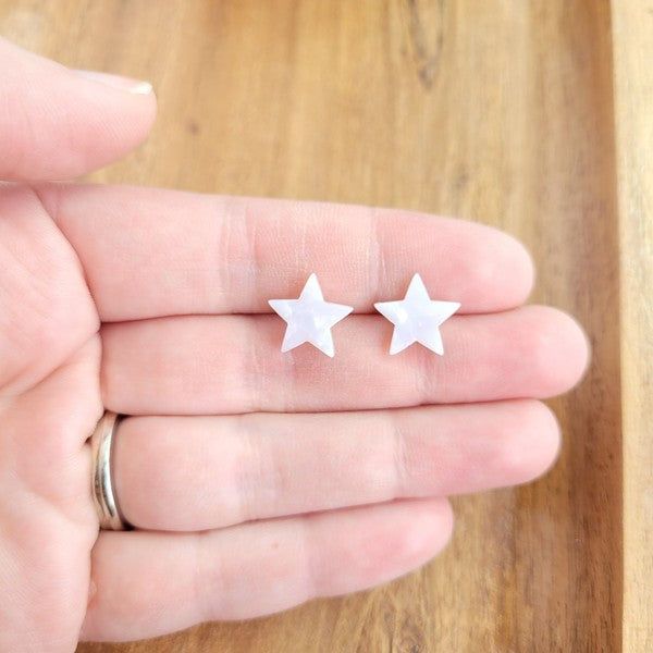 Spiffy & Splendid Liberty Star Studs - Blue