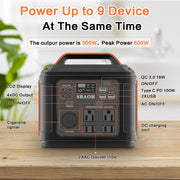 SmartPursue™ 296Wh Portable Solar Power Station Power Supply