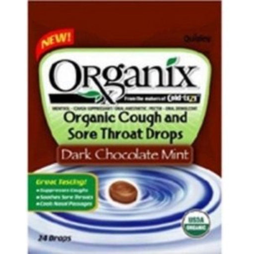 Organix Organix Complete Cough & Sore Throat Drops, Mint Chocolate Flavor Personal Care Dark Red