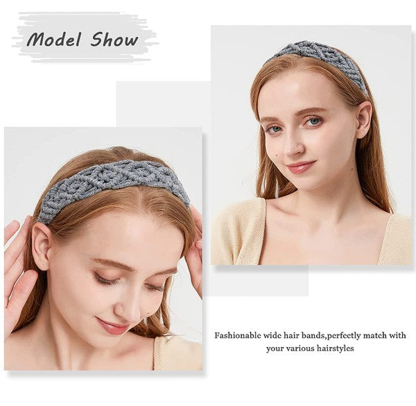 New Colors Boho Crochet Elastic Head Wrap