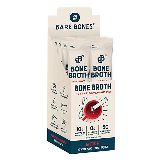 Bare Bones Broth - Bone Brōth Stik Bēf (Pack of 8-0.56 Oz)