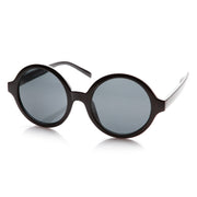 zeroUV Retro Sleek Large Round Fashion Sunglasses 8704 Sunglasses