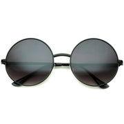 zeroUV Oversize Vintage Inspired Metal Round Circle Sunglasses 8370 Sunglasses