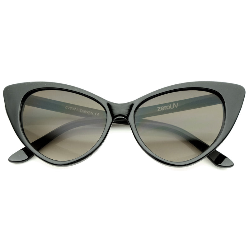 zeroUV Womens Fashion Hot Tip Pointed Vintage Cat Eye Sunglasses 8371 Sunglasses