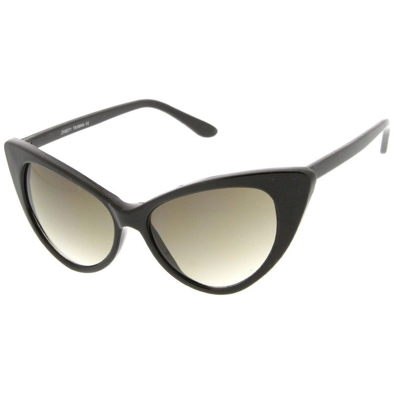 zeroUV Womens Fashion Hot Tip Pointed Vintage Cat Eye Sunglasses 8371 Sunglasses