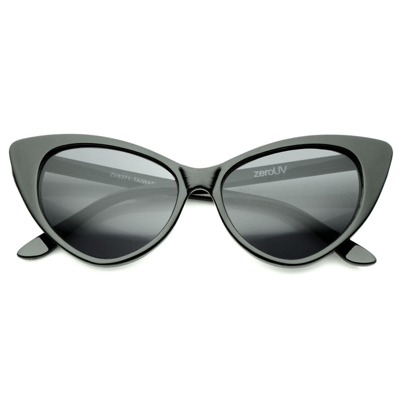 zeroUV Womens Fashion Hot Tip Pointed Vintage Cat Eye Sunglasses 8371 Sunglasses