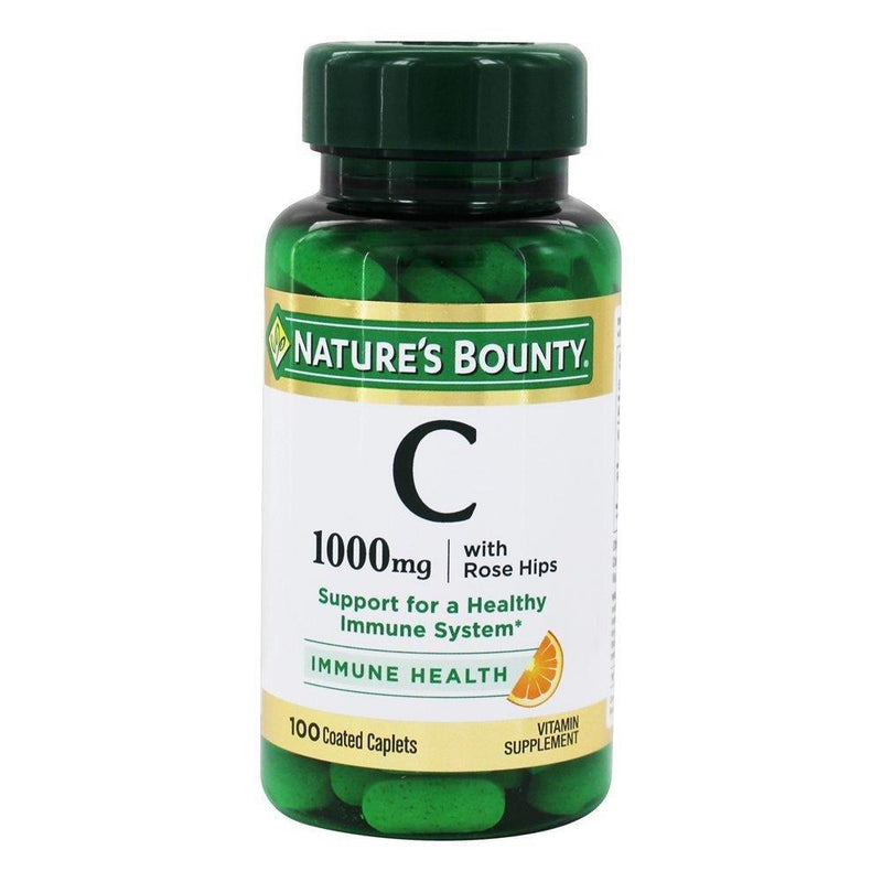 Nature's Bounty Nature's Bounty Vitamin C Plus Rose Hips -- 1000 Mg - 100 Coated Caplets Vitamins & Supplements