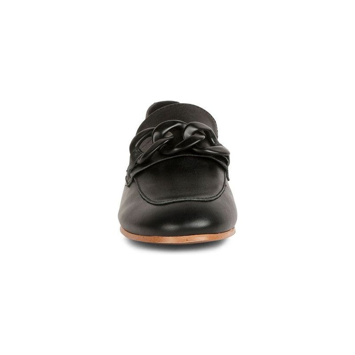 Merva Chunky Chain Leather Loafers