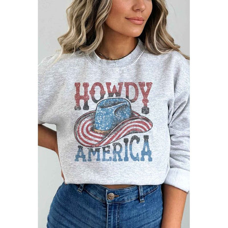 HOWDY AMERICA USA PLUS SIZE SWEATSHIRT