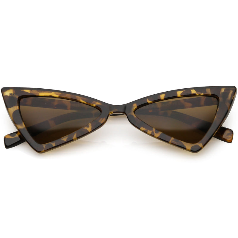 zeroUV Women's Fashion Retro Triangle Cat Eye Sunglasses C570 Sunglasses