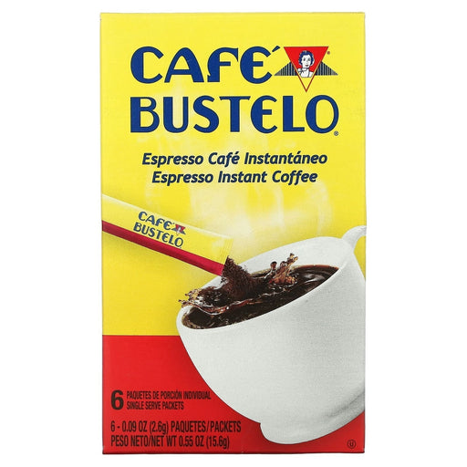 Cafe Bustelo Cafe Bustelo Café Espresso Instant Coffee Single Serve Packets - 6ct Coffee Light Goldenrod