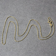 Bids.com 14k Yellow Gold Diamond Cut Cable Link Chain 0.8mm Necklaces