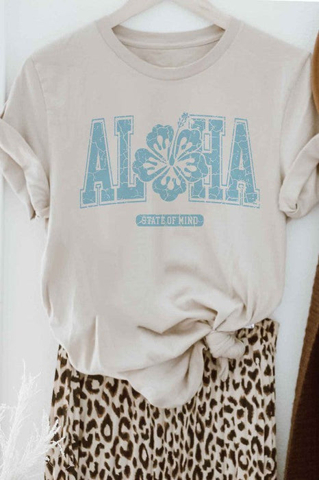 ALOHA STATE OF MIND HAWAII GRAPHIC PLUS SIZE TEE