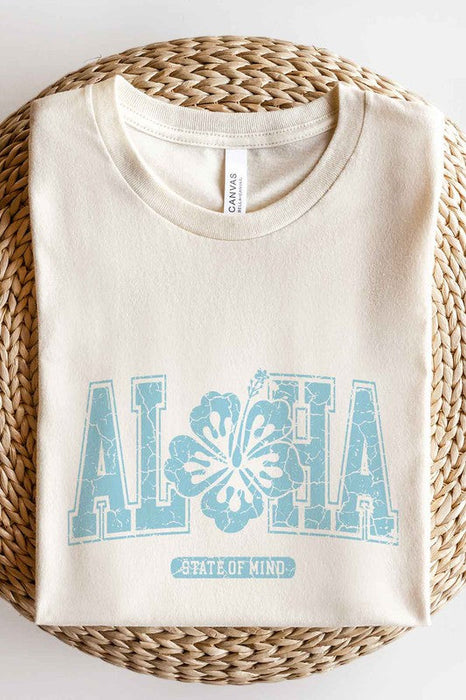 ALOHA STATE OF MIND HAWAII GRAPHIC PLUS SIZE TEE