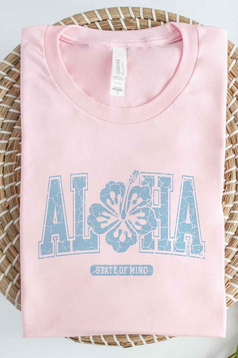 ALOHA STATE OF MIND HAWAII GRAPHIC PLUS SIZE TEE